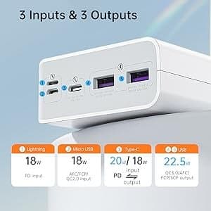 Power Bank Type C Pd Fast Charge Non- Display Type - Sense8pf Qc 22.5w - 30000mAh