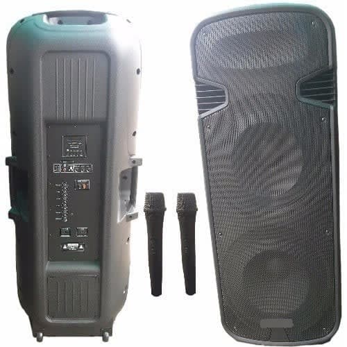 Full Range Rechargeable Pa System With Dual Wireless Microphone