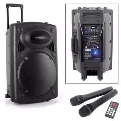 15'' Rechargeable Bluetooth X-bass P.a System With Equalizer - Microphone