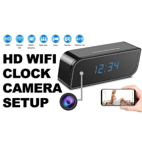 Hidden Camera + Digital Clock