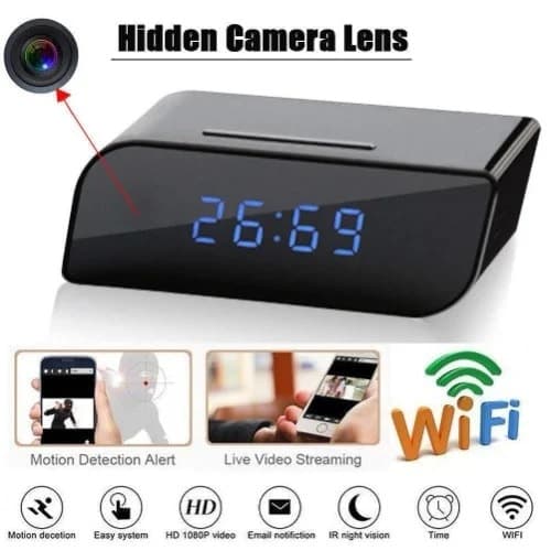 Hidden Camera + Digital Clock