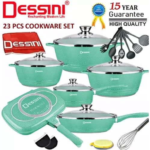 Nonstick Die-cast Cookware Set - 23pieces