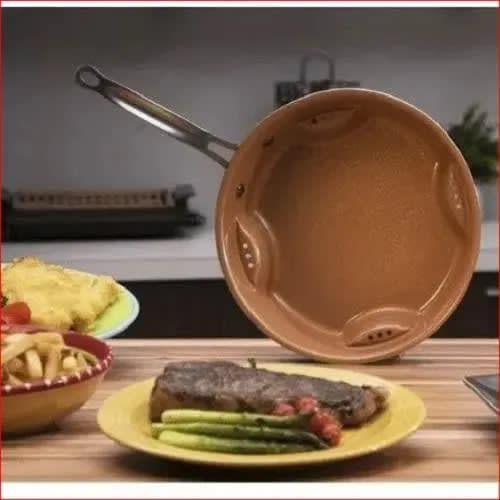 Steel Air Fry Pan With Lid