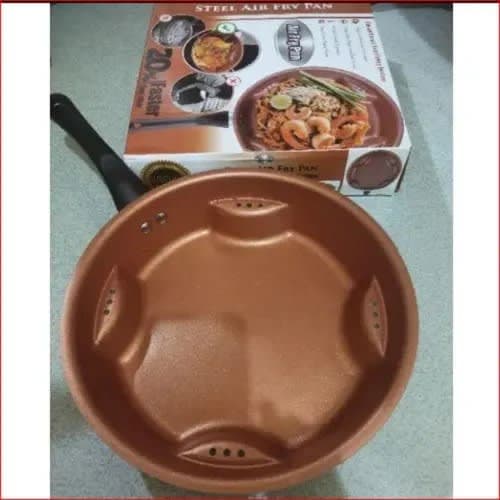 Steel Air Fry Pan With Lid
