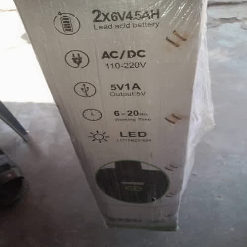 16" Solar Rechargeable Standing Fan