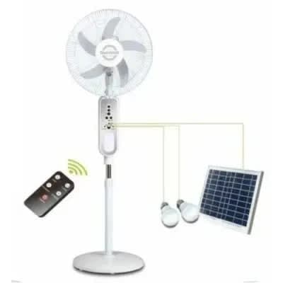 16" Rechargeable Solar Fan