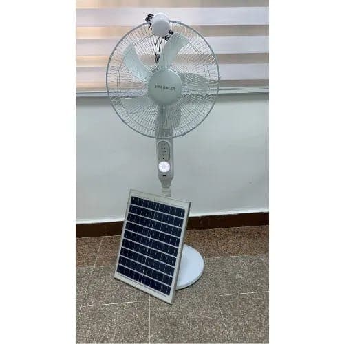 AC/DC Inverter Friendly Solar Standing Fan -16'' With Bulb
