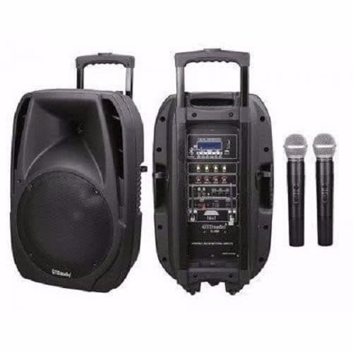 Rechargeable Bluetooth Pa System With Wireless Microphone, Radio & Sd/usb Slots