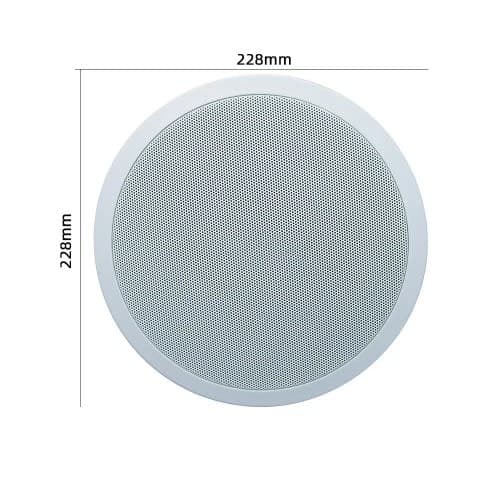 8'' Home Audio Sound System 40W Peak Coaxial In-ceiling Hifi Home Stereo Ceiling Speaker
