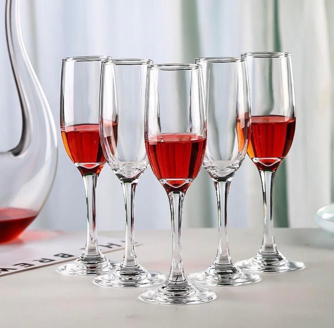 Wine Glass, Red or White Wine, Champagne Flutes, Crystal Glass Cup for Bithdays, Weddings