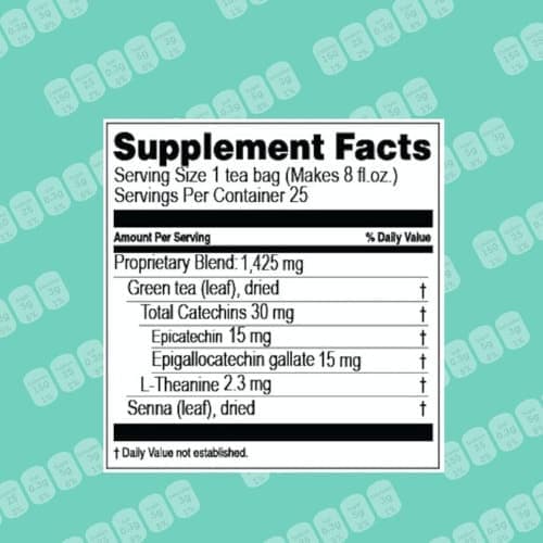 Slim Tea Blackberry Flavor 25 Tea Bags