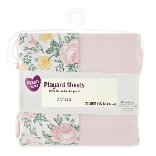 Microfiber Polyester Playard Sheets For Baby - 2 Pcs