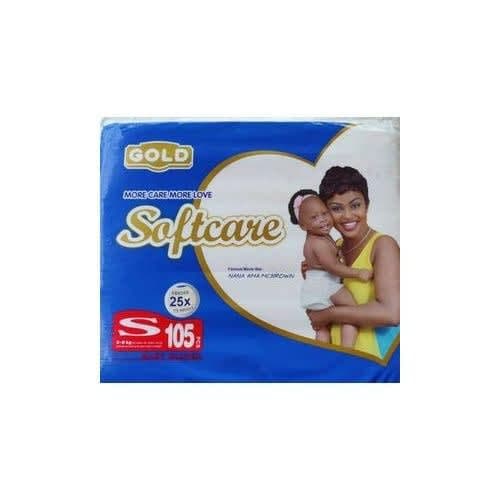 Softcare Baby Diaper Jumbo S (size 2) - 100+5 Count
