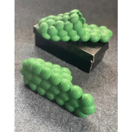Greenish Bubble Men's Slippers