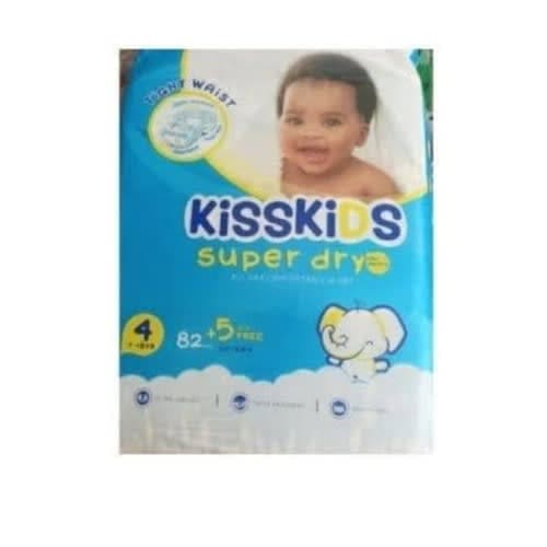 Diapers Kisskids Baby Diaper - Size 4 - 7 - 18kg - 87 Pcs