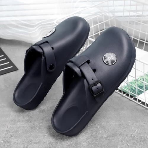 Men Classic Cover Slippers - Navy Blue