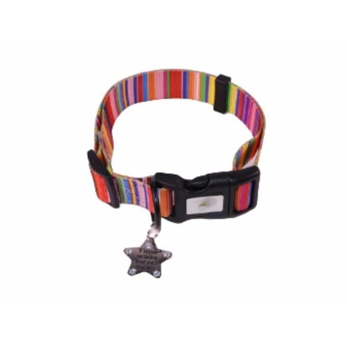 MJ Dog Premium Pattern Collar 2.5cm X 50 - 65cm