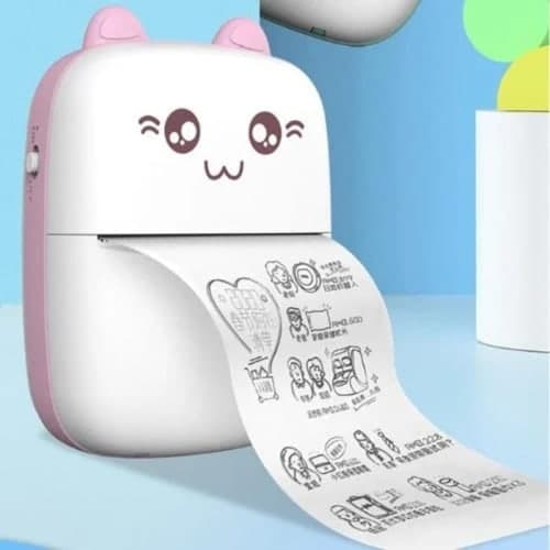 Mini Bluetooth Printer + Free Printing Paper - 1000mah