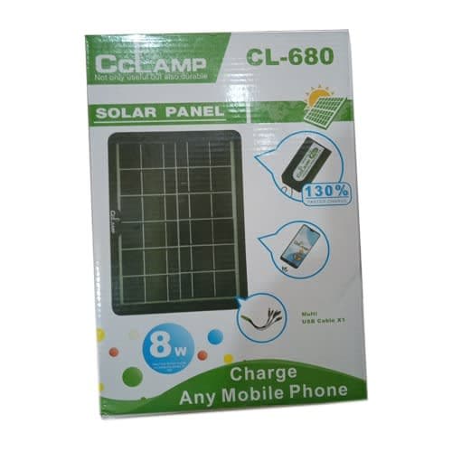 Solar Panel Power Charger For Phones & Powerbank & Torchlight & Radios - 8w