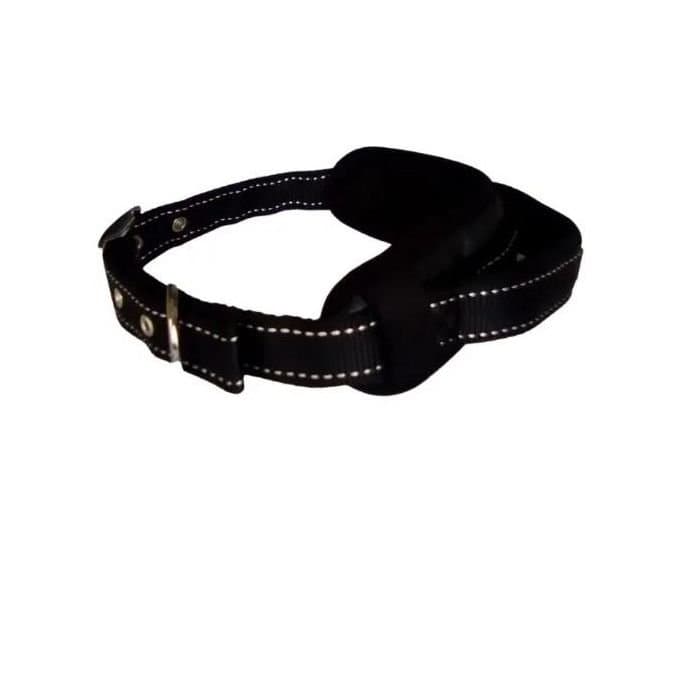 TD Authentic Dog Collar + Adjustable Padded Reflective Mesh - Black - 3.0cm