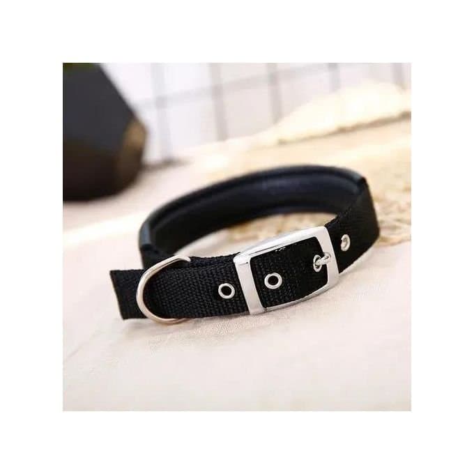 TD Nylon Collar With Neoprene - 1.5cm - Black