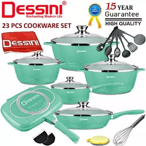 Nonstick Die-cast Cookware Set - 23pieces