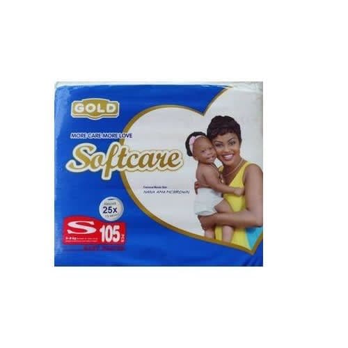 Softcare Baby Diaper Jumbo S (size 2) - 100+5 Count